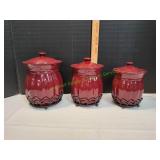 Celebrating Home Berry Canister 3pc Set