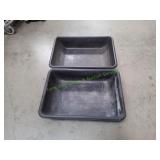 (2) Plastic Totes