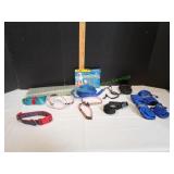 Lot of Dog Collars, Dog Leads & More