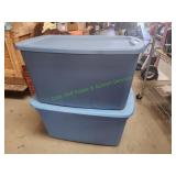 (2) 30Gal Sterilite Storage Totes w/ Lids