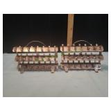 (2) Vtg 42-Spool Zierold Aluminum Thread Caddy