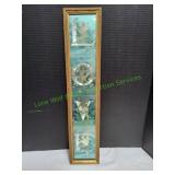 Vtg 5x24 Victorian Style Cherub LOVE Print