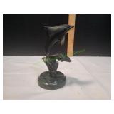 SPI Gallery Dolphin & Baby Swimming Sculpture