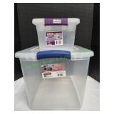 (1)27Qt Sterilite & (1)6Qt Sterilite Totes w/Lids
