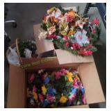 Lot of Faux Flowers & More