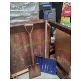 43" Flat Edge Shovel & 50" Snow Shovel