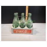 Vtg CocaCola Aluminum 6pk Bottle Carrier