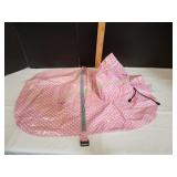 Pink Pooka-Dot  Dog Rain Coat, Sz Med