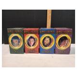 (4) LOTR Glass Goblets Collection (4) LOTR Glass Goblets Collection