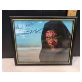 Ray Park Signed Darth Maul Framed Photo Ray Park Signed Darth Maul Framed Photo