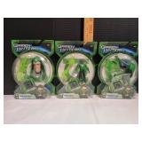 (3) Green Lantern Action Figures w/ Power Rings (3) Green Lantern Action Figures w/ Power Rings