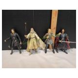 (4) Lord of the Rings Action Figures (4) Lord of the Rings Action Figures