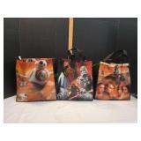 (3) Star Wars Tote Bags w/ Cups (3) Star Wars Tote Bags w/ Cups
