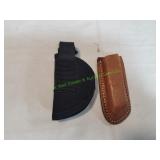 (1) Nylon & (1) Brown Leather Knife Holster