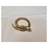 Vtg Gold-Tone Mesh Snake Bracelet