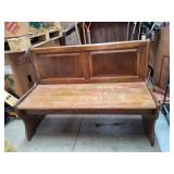 Wood Seat Bench w/ Storage