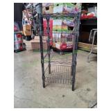 Black Wire Shelving Unit