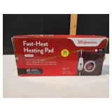 Walgreens Fast-Heat Plush Heating Pad