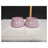 Pink Elevated Pet Food / Water Bowls