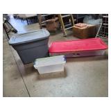 (3) Storage Totes w/ Lids