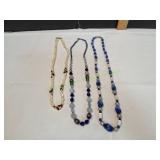 (3) Beaded Necklaces