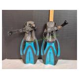 U.S. Divers Flippers, Sz L/XL 35-39