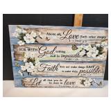 18x12 Bible Verse Canvas Wall Art