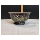 Metal & Glass Decorative Centerpiece Bowl