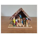 Nativity Scene w/ Figurines Attached