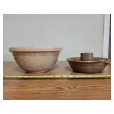 Mason Cash Cane Mixing Bowl w/ Chicken Roaster