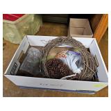 Box of Pinecones, Wreath & More