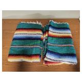 (2) Mexican Serape Blankets
