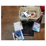 Tote of 3-Ring Binders, Paper, Notebooks & More