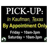 STRICT PICK UP DATES ~ BY APPOINTMENT ONLY
