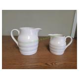 (2) Burleigh Ironstone Pitchers
