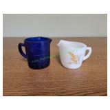 Cobalt Blue Glass Measuring Cup w/FireKing