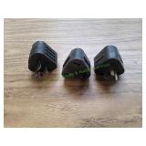 (3) Heavy-Duty Angle Plugs