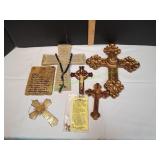 Lot of Wall Crosses & More