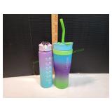 (2) Motivational Water Bottles