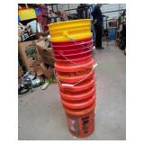 Stack of 5-Gallon Buckets