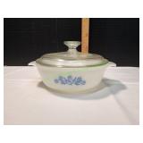 Anchor Hocking Blue Cornflower Casserole Dish