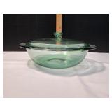 Anchor Hocking Green Casserole Dish w/ Lid