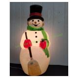 38" Vtg Empire Christmas Snowman Blow Mold