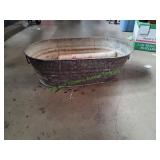 Metal Bucket of Rope, Tie Downs & More