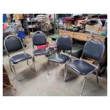 (4) Stacking Banquet Chairs