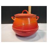 Descoware Enamel Cast Iron Bean Pot w/ Lid