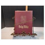 Desk-Top Book Stand w/ Holy Bible