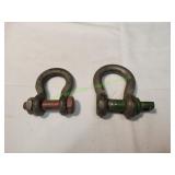 (2) Crosby Shackles
