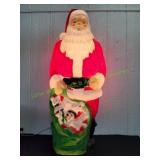 47" Vtg Empire Santa w/ Toy Bag Blow Mold