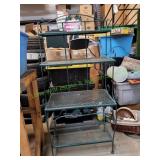 4-Tier Wrought Iron Shelving Unit